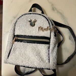 Disney Mini Backpack with Black and gold Accents